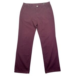 Bonobos Straight Leg Chinos Pants Casual Burgundy‎ Sz 34/32 Fits 35" Golf